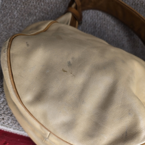 Vintage Beige And Britsh Leahter Y2K HOBO BAG MICHAEL KORS - Picture 6 of 6